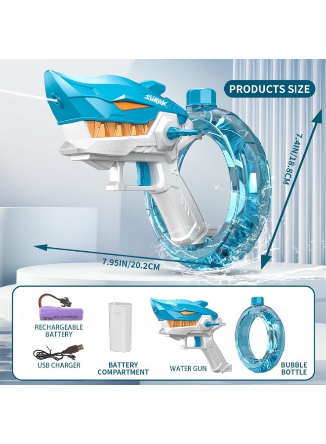 TAPIT Electric Water Gun Shark Shape Water Guns for Adults Kids Strong Power Large Capacity Water Gun Up to 24-32FT Long Range Summer Water Gun Toys Pool Beach Outdoor Party Toys - Image 4